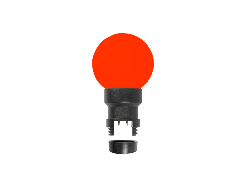 Лампа шар Neon-Night 6 LED для белт-лайта, с патроном, Красная Ø45мм 405-142