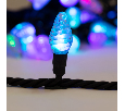Гирлянда Мультишарики Neon-Night 10м 80 LED RGB, черный Каучук, соединяется 303-509-3