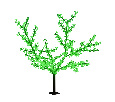 Светодиодное дерево "Сакура" Neon-Night H=2,4м, D=2.0м, 5184 диодов, RGB, под заказ 531-129