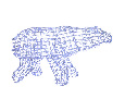 Фигура объемная «Полярный медведь» Neon-Night 210х110 см, 1500 LED, белый 501-231