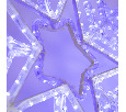 Фигура световая "Снежинка" Neon-Night, LED c контр., белая/синяя, 60*60см 501-531