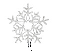 Фигура световая "Снежинка" Neon-Night, LED c контр., белая/синяя, 60*60см 501-531