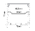 Профиль накладной для светодиодной ленты FERON CAB265 10376