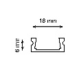 Профиль накладной для светодиодной ленты FERON CAB262 10371