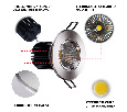 Круз 1*7W LED 220 V светильник 637013901