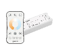 INTELLIGENT ARLIGHT Диммер SMART-SET-PWM-102-72-MIX-SUF White (12-24V, 2x5A, ПДУ RING 10кн, 2.4G) (IARL, IP20 Пластик, 5 лет) 036184