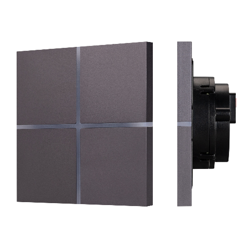 INTELLIGENT ARLIGHT Сенсорная панель KNX-304-13-IN Grey (BUS, Frameless) (IARL, IP20 Металл, 2 года) 038309