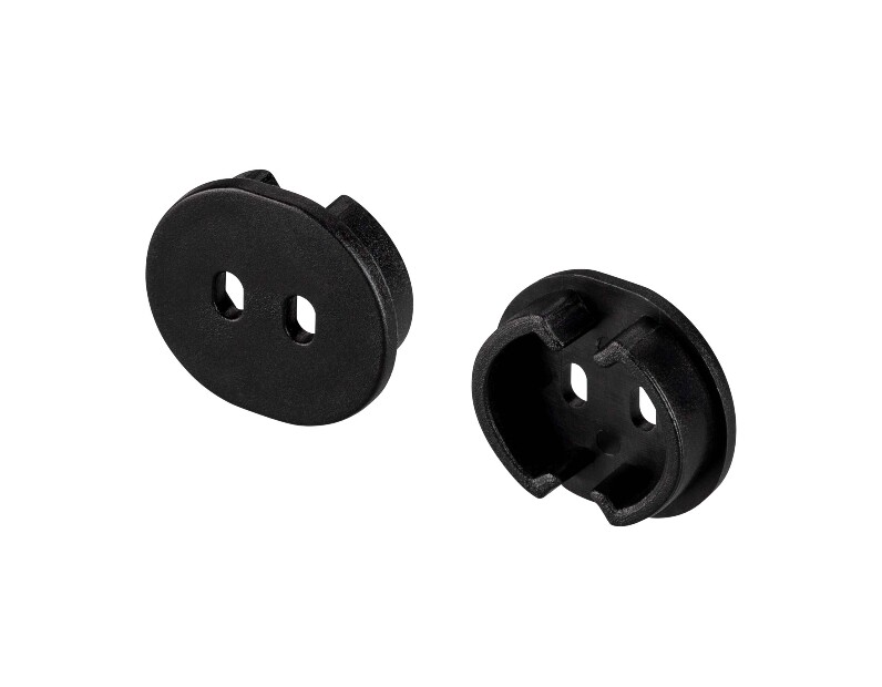 Заглушка ARH-ROUND-D20-DUAL BLACK с отверстием (Arlight, Пластик) 039302