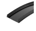 Профиль ARH-BENT-W18-2000 ANOD BLACK (Arlight, Алюминий) 039588