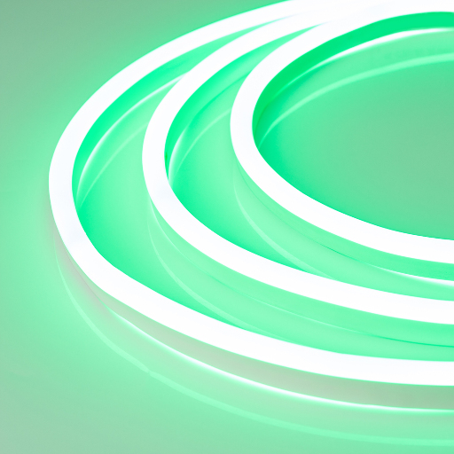 Образец Гибкий неон ARL-NEON-1608GH-SIDE 24V Green (Arlight, 6 Вт/м, IP65) 041344