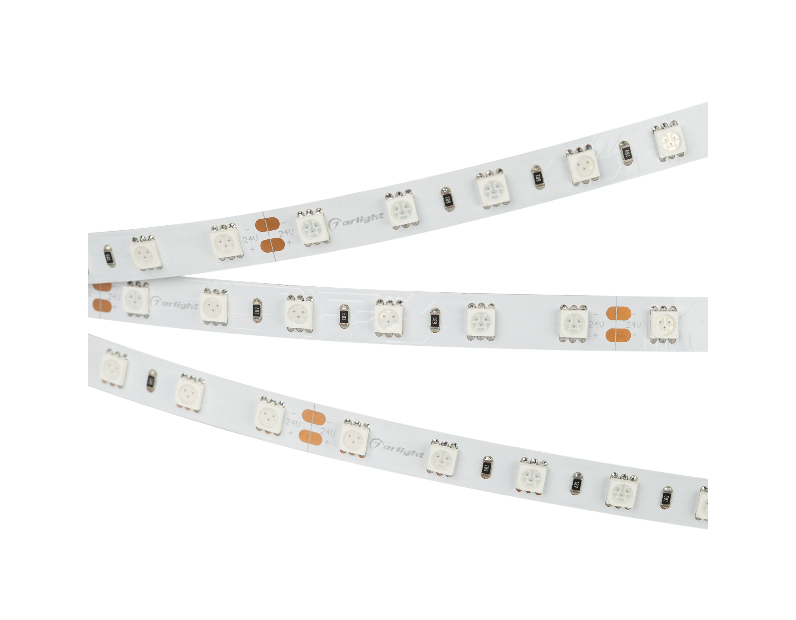 Лента RT-B60-10mm 24V Yellow (14.4 W/m, IP20, 5060, 5m) (Arlight, 14.4 Вт/м, IP20) 008816(2)