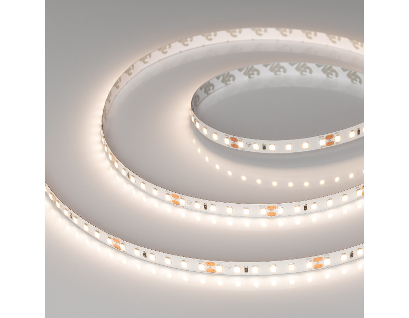 Лента RT-A120-8mm 24V Warm3500 CRI98 (14.4 W/m, IP20, 2835, 5m) (Arlight, Открытый) 028573(2)