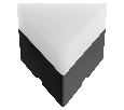 Светильник светодиодный Feron AL4023 IP20 3W 4000К, пластик, черный 70*70*55мм 48147