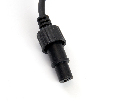 Сетевой шнур для гирлянд 3м, 2*0,5мм2, IP44, черный, DM403 48190