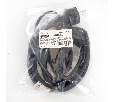 Сетевой шнур для гирлянд 3м, 2*0,5мм2, IP44, черный, DM403 48190