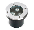 Светодиодный светильник тротуарный (грунтовый) Feron SP2801, 3W, AC 12-24V, низковольтный, 4000К, черный,100*H80mm, вн.диаметр: 70mm, IP67 48345