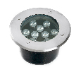 Светодиодный светильник тротуарный (грунтовый) Feron SP2803,10W, AC 12V, низковольтный, 4000К, металлик, D160*H90mm, вн.диаметр: 110mm, IP67 48347
