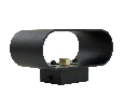 Светильник настенный Feron ML1780 Oval MR16 35W, 230V, G9,15W, чёрный IP20 48435