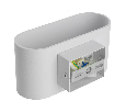Светильник настенный Feron ML1780 Oval MR16 35W, 230V, G9,15W, белый IP20 48436