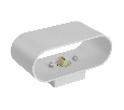 Светильник настенный Feron ML1780 Oval MR16 35W, 230V, G9,15W, белый IP20 48436