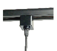 Светильник Feron AL197 трековый однофазный на шинопровод под лампу на подвесе E27, черный 48555