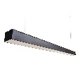 Светильник светодиодный линейный Feron AL4035 IP40 48W 6500К, рассеиватель матовый в алюминиевом корпусе, черный 1500*70*55мм 48587