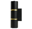 Светильник  настенный Feron ML1860 ZEN MR16 35W, 230V, 2*GU10, черный, золото IP20 48649