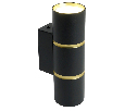 Светильник  настенный Feron ML1860 ZEN MR16 35W, 230V, 2*GU10, черный, золото IP20 48649