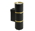 Светильник  настенный Feron ML1860 ZEN MR16 35W, 230V, 2*GU10, черный, золото IP20 48649