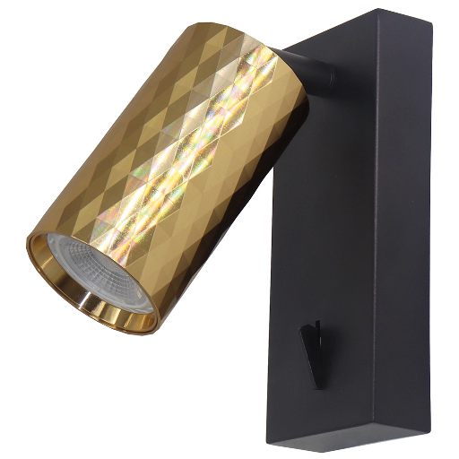 Светильник Feron ML1880 PRISM 35W, 230V, GU10, золото и чёрный 48671