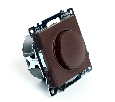 Выключатель диммирующий TRIAC(механизм), STEKKER GLS10-7106-04, 250V, 500W, серия Катрин, шоколад 49017