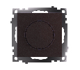 Выключатель диммирующий TRIAC(механизм), STEKKER GLS10-7106-04, 250V, 500W, серия Катрин, шоколад 49017