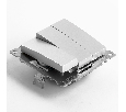 Выключатель 3-клавишный (механизм), STEKKER GLS10-7108-03, 250V, 10А, серия Катрин, серебро 49173