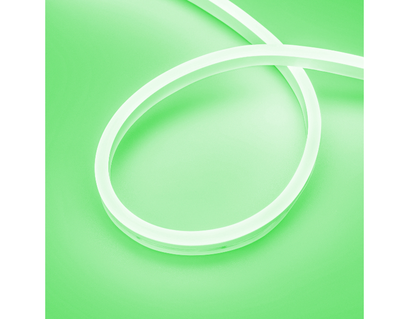 Лента герметичная AURORA-PS-A120-16x8mm 24V Green (10 W/m, IP65, 2835, 5m) (Arlight, Силикон) 036692