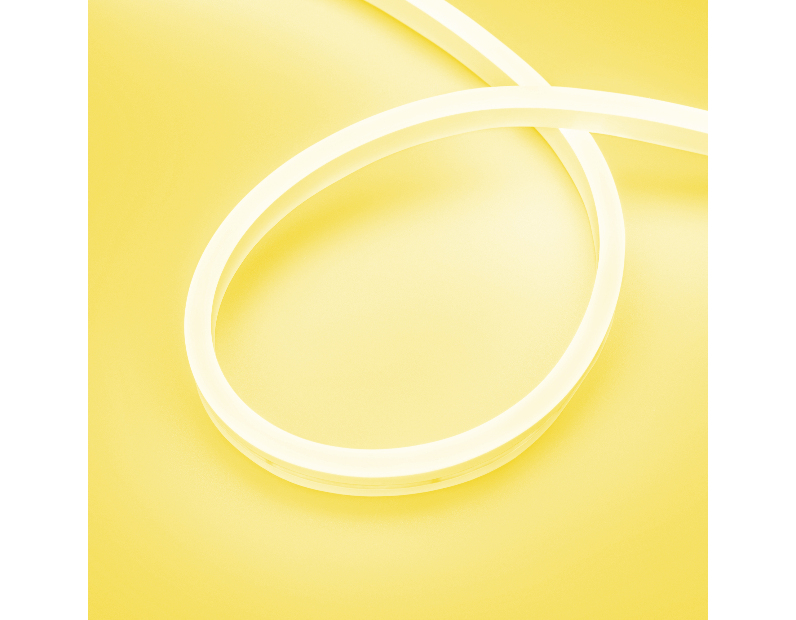 Лента герметичная AURORA-PS-A120-16x8mm 24V Yellow (10 W/m, IP65, 2835, 5m) (Arlight, Силикон) 036694