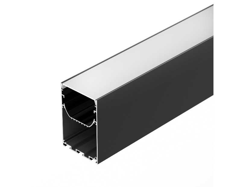 Профиль LINE-S-5075-2000 BLACK (Arlight, Алюминий) 041847