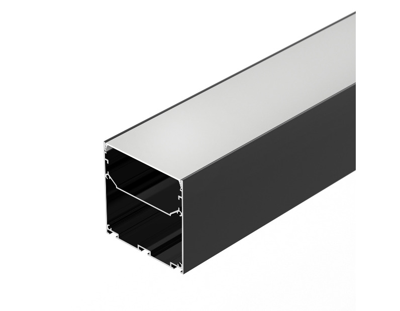 Профиль LINE-S-7575-2000 BLACK (Arlight, Алюминий) 041855