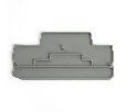 LD563-1-25 Торцевая заглушка для ЗНИ LD555 2,5 мм²  (JXB ST 2,5), серый STEKKER 39989