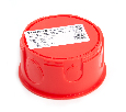 Коробка монтажная для сплошных стен, с крышкой, D80*40мм STEKKER EBX30-01-1-20-80, красный 49003
