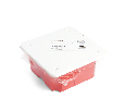 Коробка монтажная для сплошных стен, с крышкой, 92*92*45мм STEKKER EBX30-01-1-20-92, красный 49004