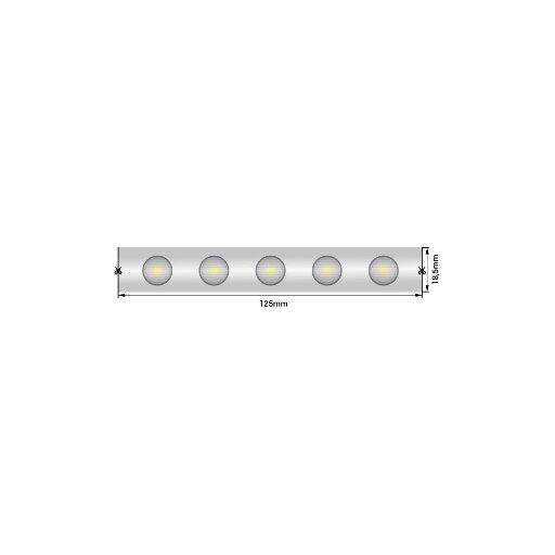 Лента светодиодная Wallwasher  2835, 48 LED/м, 18 Вт/м, 24В , IP67, Цвет: Нейтральный белый SWG-248-24-NW20/45-67
