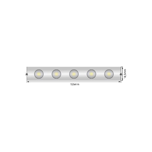 Лента светодиодная Wallwasher  2835, 48 LED/м, 18 Вт/м, 24В , IP67, Цвет: Холодный белый SWG-248-24-W20/45-67