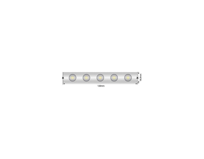Лента светодиодная Wallwasher  2835, 48 LED/м, 18 Вт/м, 24В , IP67, Цвет: Теплый белый SWG-248-24-WW20/45-67