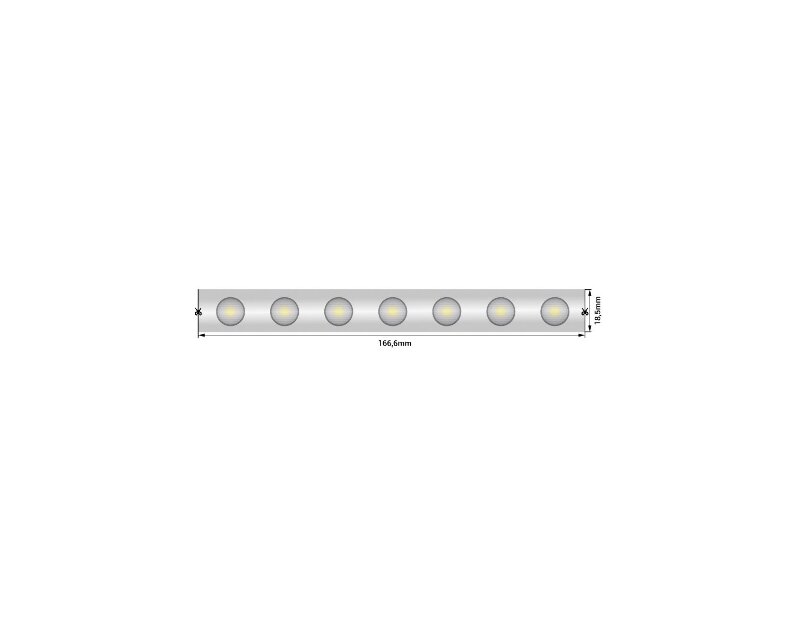 Лента светодиодная wall washer  5050, 42 LED/м, 6,2 Вт/м, 24В , IP67, Цвет: РГБ SWG-542-24-RGB15-67