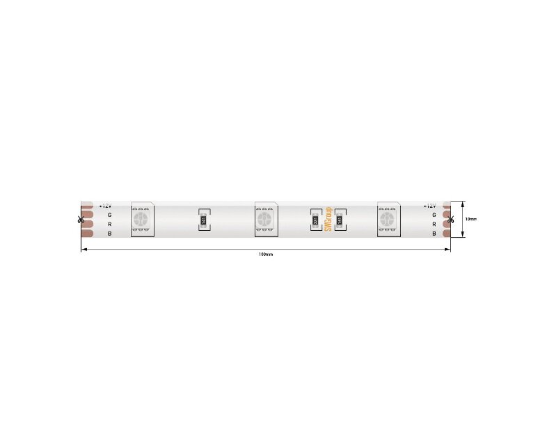 Лента светодиодная SWG SWG530 SWG530-12-7.2-RGB-65-M