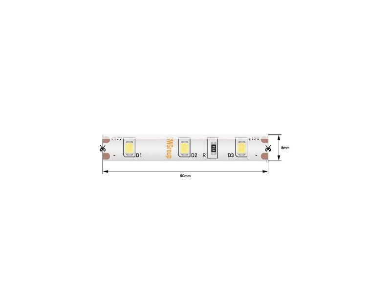 Лента светодиодная SWG SWG530 SWG530-12-7.2-WW-65-M