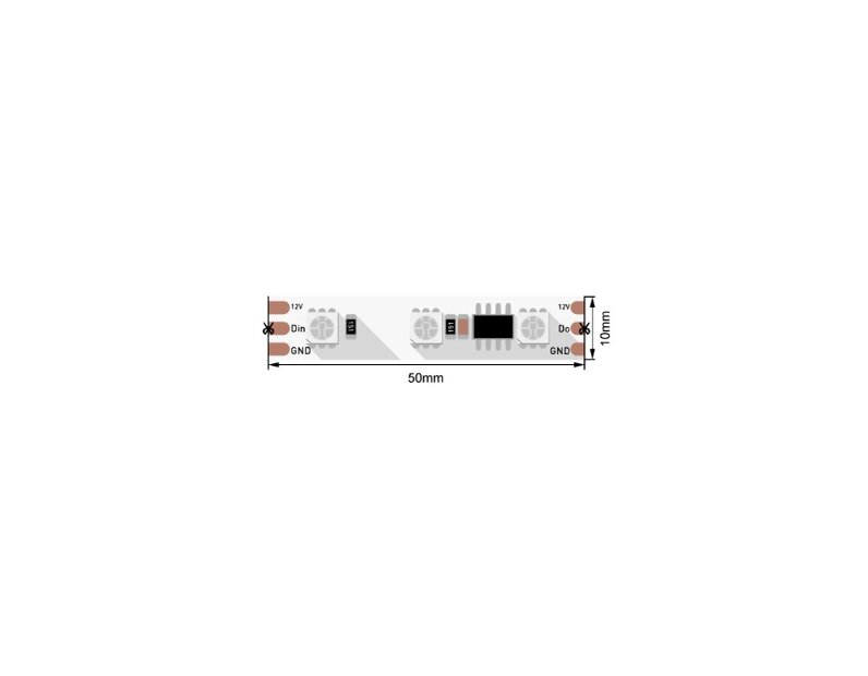 Лента светодиодная SWG560 SPI SWG560-12-14.4-RGB-SPI-M