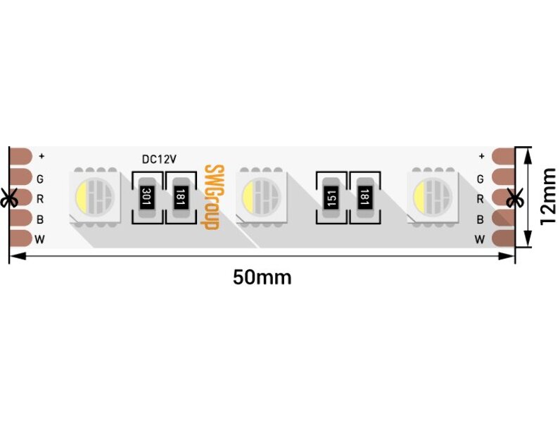Лента светодиодная SWG SWG560 SWG560-12-19.2-RGBWW-M