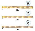 Дюралайт LED, постоянное свечение (2W) – теплый белый, 36 LED/м, бухта 100 м 121-136
