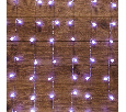 Гирлянда Светодиодный Дождь 1,5х1,5 м, с насадками шарики, свечение с динамикой, прозрачный провод, 230 В, диоды Белый 235-045
